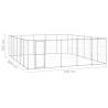 Durable Outdoor Dog Kennel Galvanised Steel - 36.3 m²