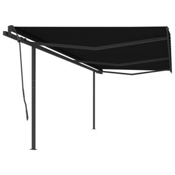 Manual Retractable Awning 6x3.5m Anthracite - Hipomarket