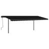 Manual Retractable Awning 6x3.5m Anthracite - Hipomarket