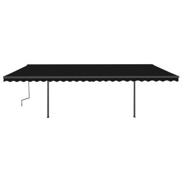 Manual Retractable Awning 6x3.5m Anthracite - Hipomarket