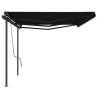 Manual Retractable Awning 6x3.5m Anthracite - Hipomarket