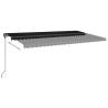 Manual Retractable Awning 6x3.5m Anthracite - Hipomarket