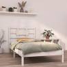 White Solid Wood Bed Frame 100x200 cm | HipoMarket UK