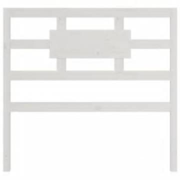 White Solid Wood Bed Frame 100x200 cm | HipoMarket UK