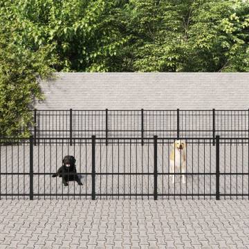 Outdoor Dog Kennel Steel 59.28 m² - Safe & Comfortable