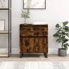 Stylish Smoked Oak Sideboard - 60x35x70 cm | HipoMarket UK