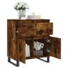 Stylish Smoked Oak Sideboard - 60x35x70 cm | HipoMarket UK