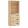 Stylish Highboard Sonoma Oak - 69.5x34x180 cm | Hipomarket