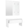 High Gloss White Hallway Furniture Set | HipoMarket