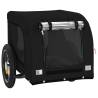 Pet Bike Trailer - Black Oxford Fabric & Iron - HipoMarket