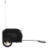 Pet Bike Trailer - Black Oxford Fabric & Iron - HipoMarket