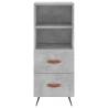 Stylish Highboard in Concrete Grey - 34.5x34x180 cm