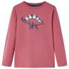 Kids' T-shirt with Long Sleeves Dark Red 92 Colour dark red Size 92 (1.5-2y) 