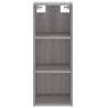 Stylish Highboard Grey Sonoma - 34.5x34x180 cm | HipoMarket