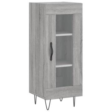 Stylish Highboard Grey Sonoma - 34.5x34x180 cm | HipoMarket