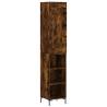 Stylish Highboard in Smoked Oak - 34.5x34x180 cm | HIPO Market