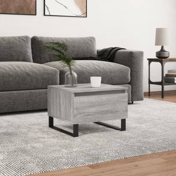 Stylish Grey Sonoma Coffee Table - 50x46x35 cm | HipoMarket