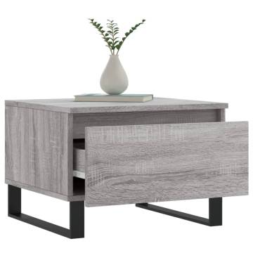 Stylish Grey Sonoma Coffee Table - 50x46x35 cm | HipoMarket