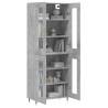 Highboard Concrete Grey 69.5x34x180 cm - Stylish Storage Solution