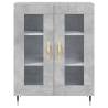 Highboard Concrete Grey 69.5x34x180 cm - Stylish Storage Solution