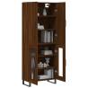 Elegant Highboard in Brown Oak - Stylish Storage Solution