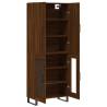 Elegant Highboard in Brown Oak - Stylish Storage Solution