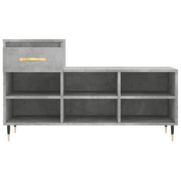 Shoe Cabinet Concrete Grey - Stylish Storage Solution