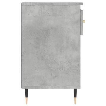 Shoe Cabinet Concrete Grey - Stylish Storage Solution