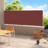 Patio Retractable Side Awning 220x500 cm Brown Colour brown Size 220 x 500 cm Quantity in Package 1 