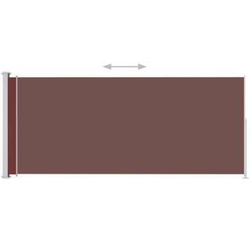 Patio Retractable Side Awning 220x500 cm - Brown Privacy Awning