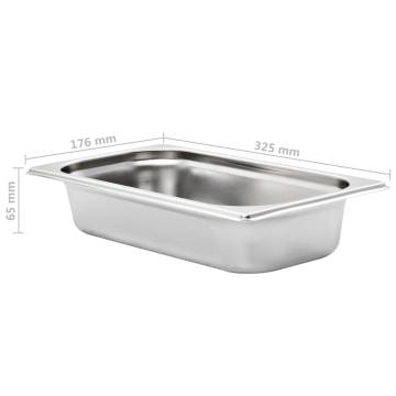 Gastronorm Containers 8 pcs GN 1/3 Stainless Steel | Hipo Market