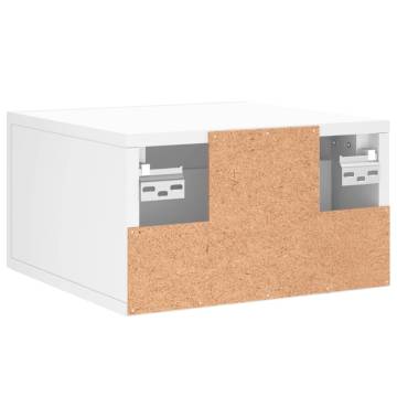 Wall-mounted Bedside Cabinet White - Stylish & Practical Storage