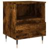 Stylish Smoked Oak Bedside Cabinet - 40x35x50 cm