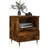 Stylish Smoked Oak Bedside Cabinet - 40x35x50 cm