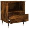 Stylish Smoked Oak Bedside Cabinet - 40x35x50 cm