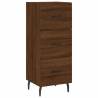 Stylish Highboard Brown Oak - 34.5x34x180 cm | HipoMarket