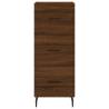 Stylish Highboard Brown Oak - 34.5x34x180 cm | HipoMarket