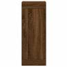 Stylish Highboard Brown Oak - 34.5x34x180 cm | HipoMarket