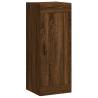 Stylish Highboard Brown Oak - 34.5x34x180 cm | HipoMarket