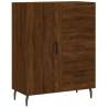 Stylish Highboard in Brown Oak - 69.5x34x180 cm