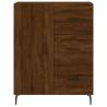 Stylish Highboard in Brown Oak - 69.5x34x180 cm