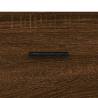 Stylish Highboard in Brown Oak - 69.5x34x180 cm