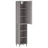 Stylish Highboard Grey Sonoma - 34.5x34x180 cm | HiPoMarket