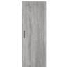 Stylish Highboard Grey Sonoma - 34.5x34x180 cm | HiPoMarket