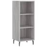 Stylish Highboard Grey Sonoma - 34.5x34x180 cm | HiPoMarket