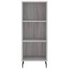 Stylish Highboard Grey Sonoma - 34.5x34x180 cm | HiPoMarket