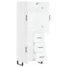 Stylish Highboard White 69.5x34x180 cm - Durable & Elegant