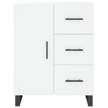 Stylish Highboard White 69.5x34x180 cm - Durable & Elegant