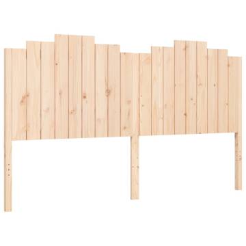 Super King Bed Frame with Headboard - Solid Pinewood 180x200 cm