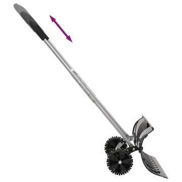 Snow Shovel with Extendable Handle - 66 cm Steel Blade